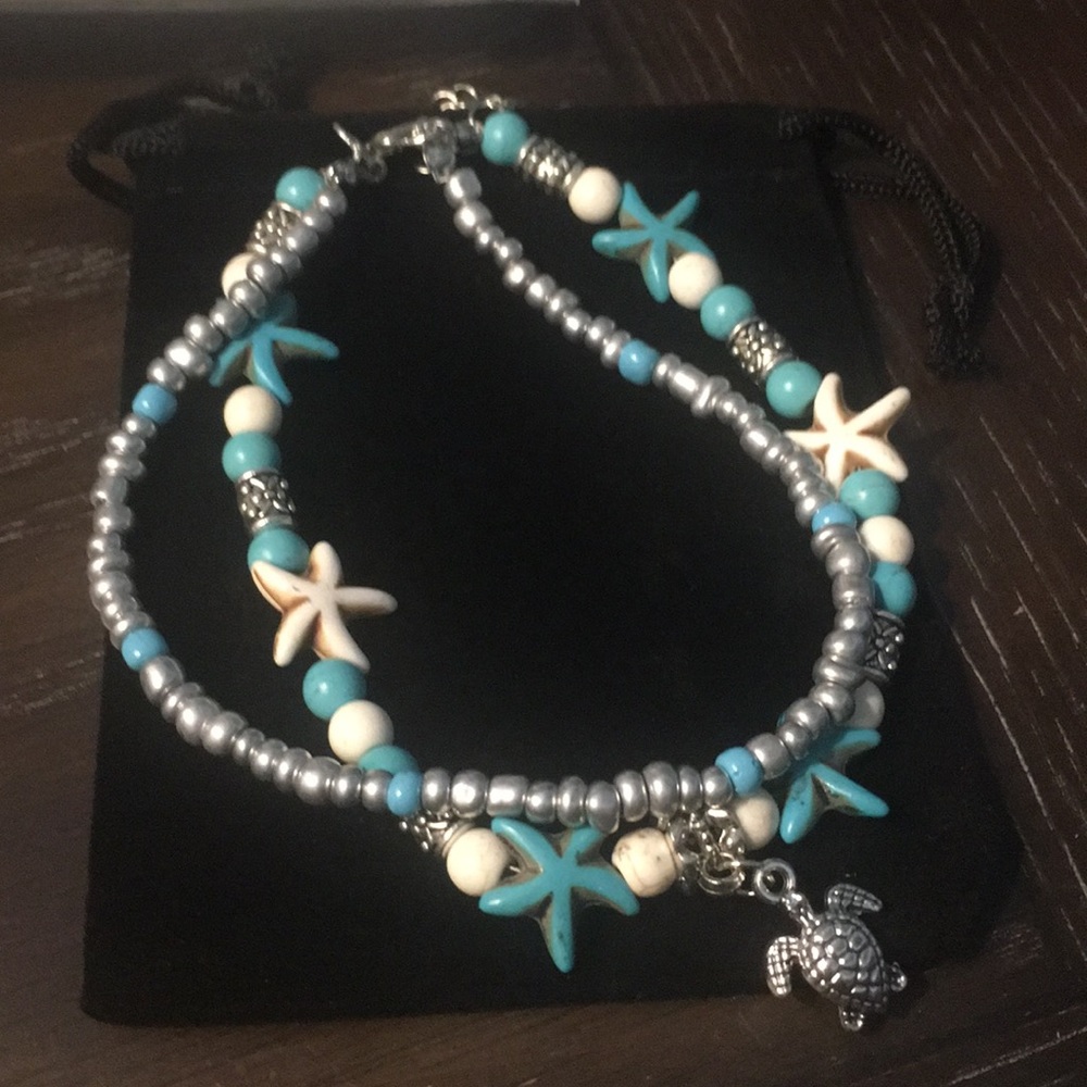 Women's double adjustable anklet